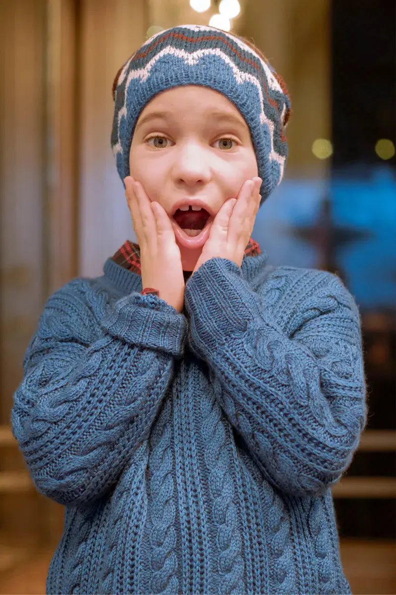 A cable Kids Sweater by Qiviuk Boutique