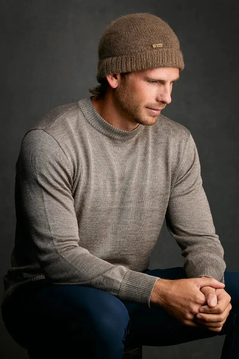 Qiviuk & Silk Crewneck man pullover made by Qiviuk Boutique