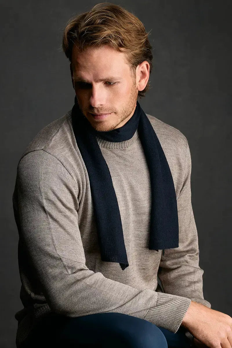 Crewneck Man Pullover Qiviuk & Silk Qori