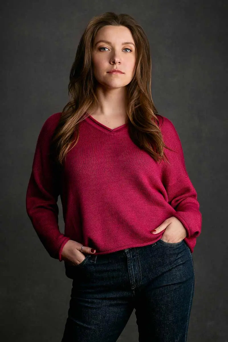 Jersey oversized woman pullover by Qiviuk Boutique