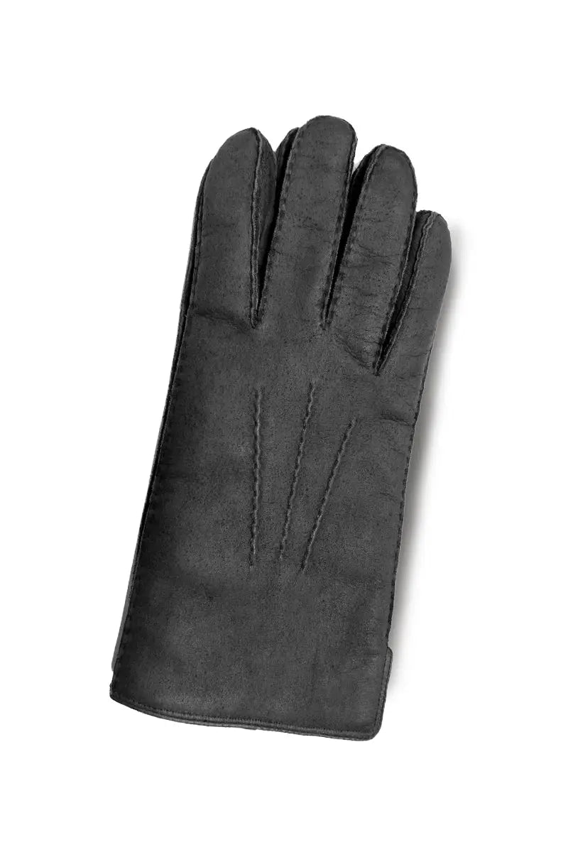 Muskox Leather Gloves Black- Qiviuk Boutique