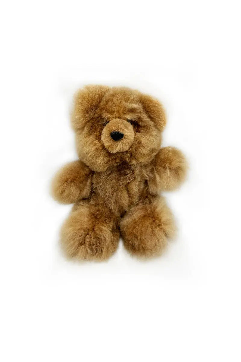 Teddy Bear W/Alpaca Medium Brown by Qiviuk Boutique