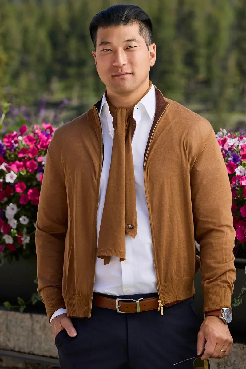 Gabo Men's Cardigan Vicuña