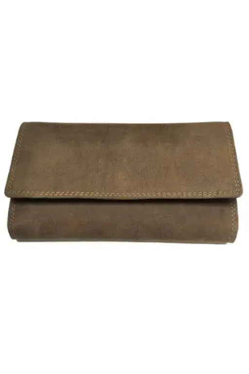 Natural Buffalo Leather Woman Wallet 205 Hand Made for Qiviuk Boutique