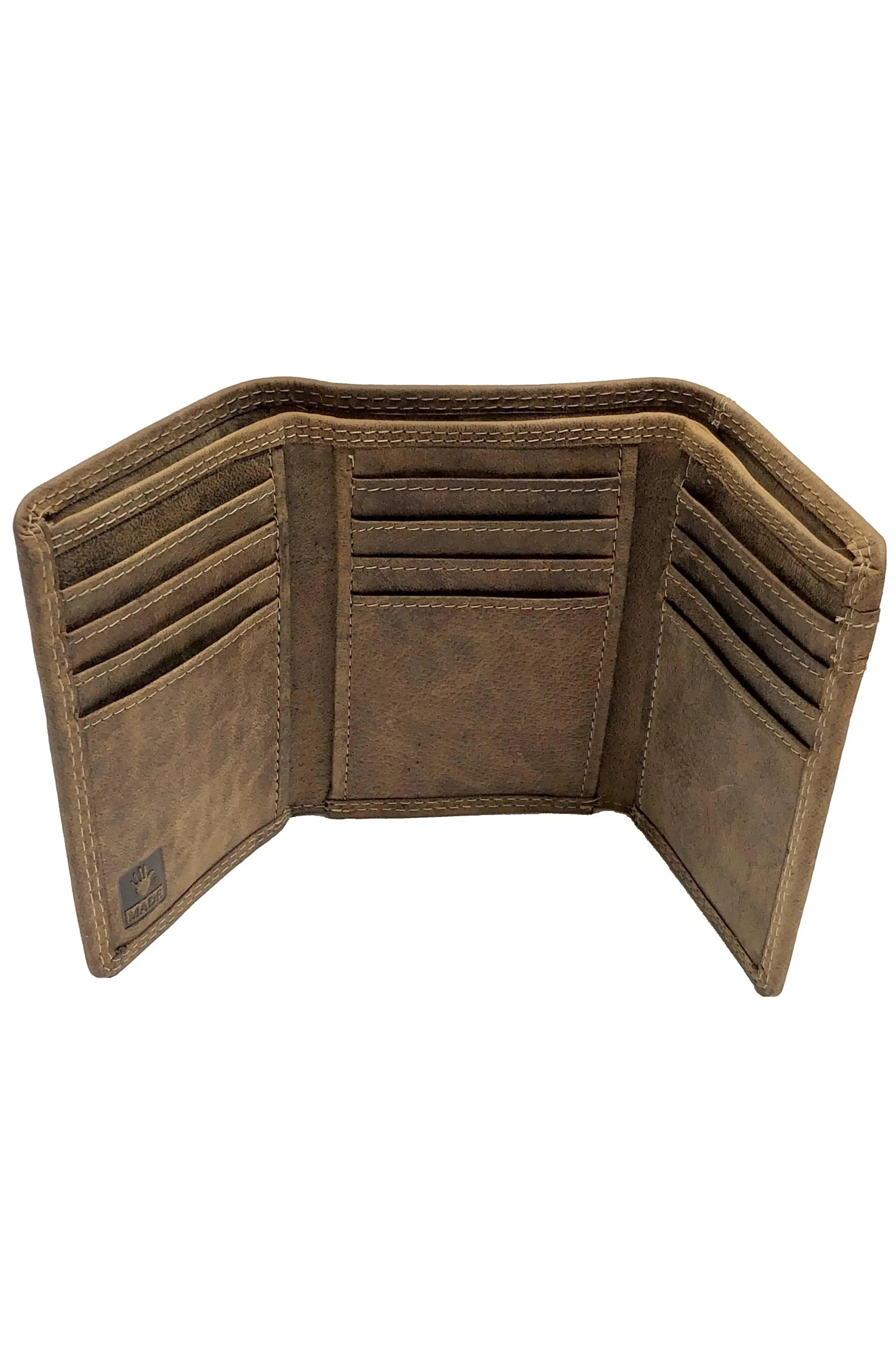 Tri-fold Buffalo leather man's wallet 225 by Adrian Klis