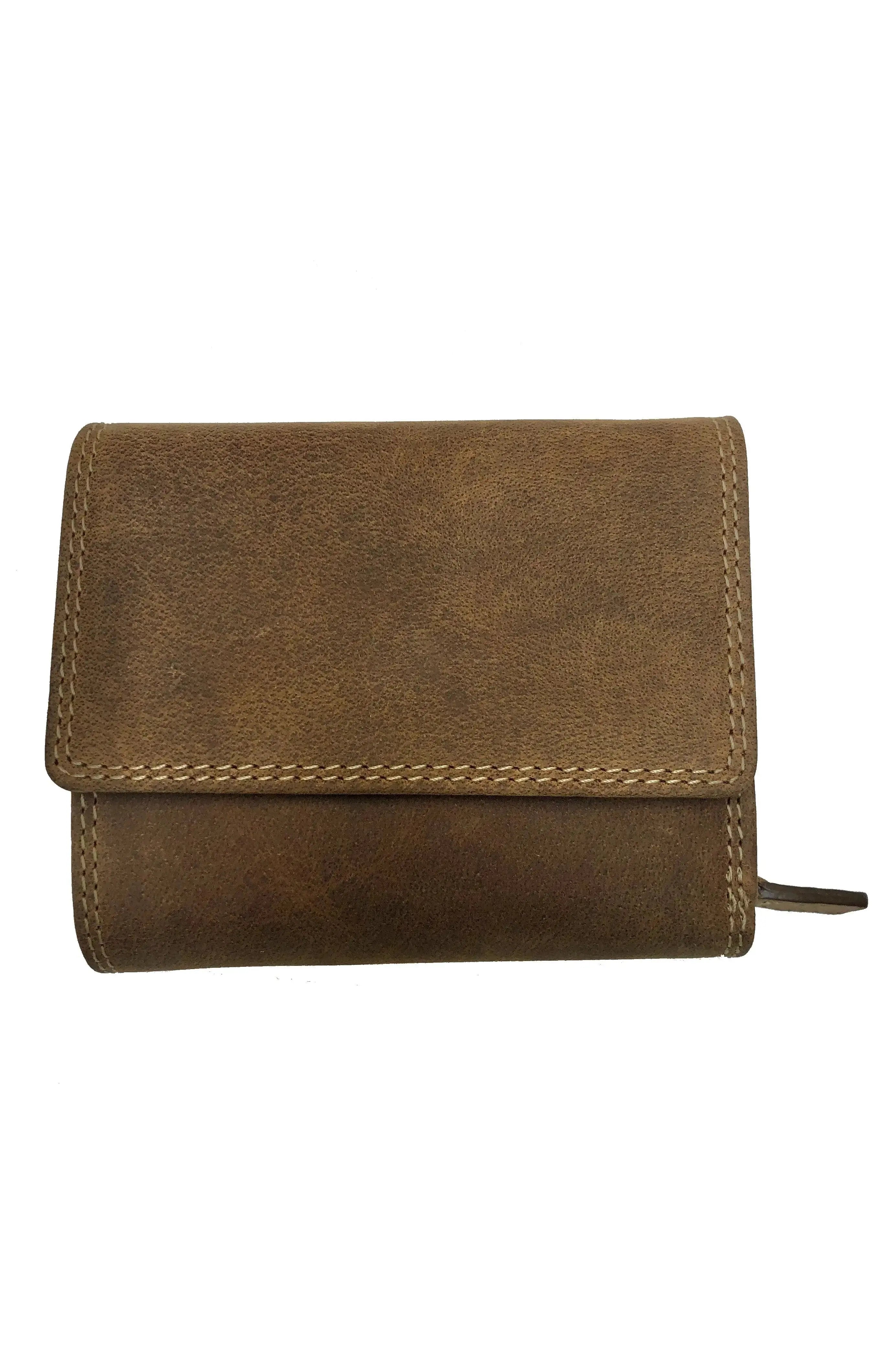 Natural Woman Buffalo Leather Wallet 206 Hand Made for Qiviuk Boutique
