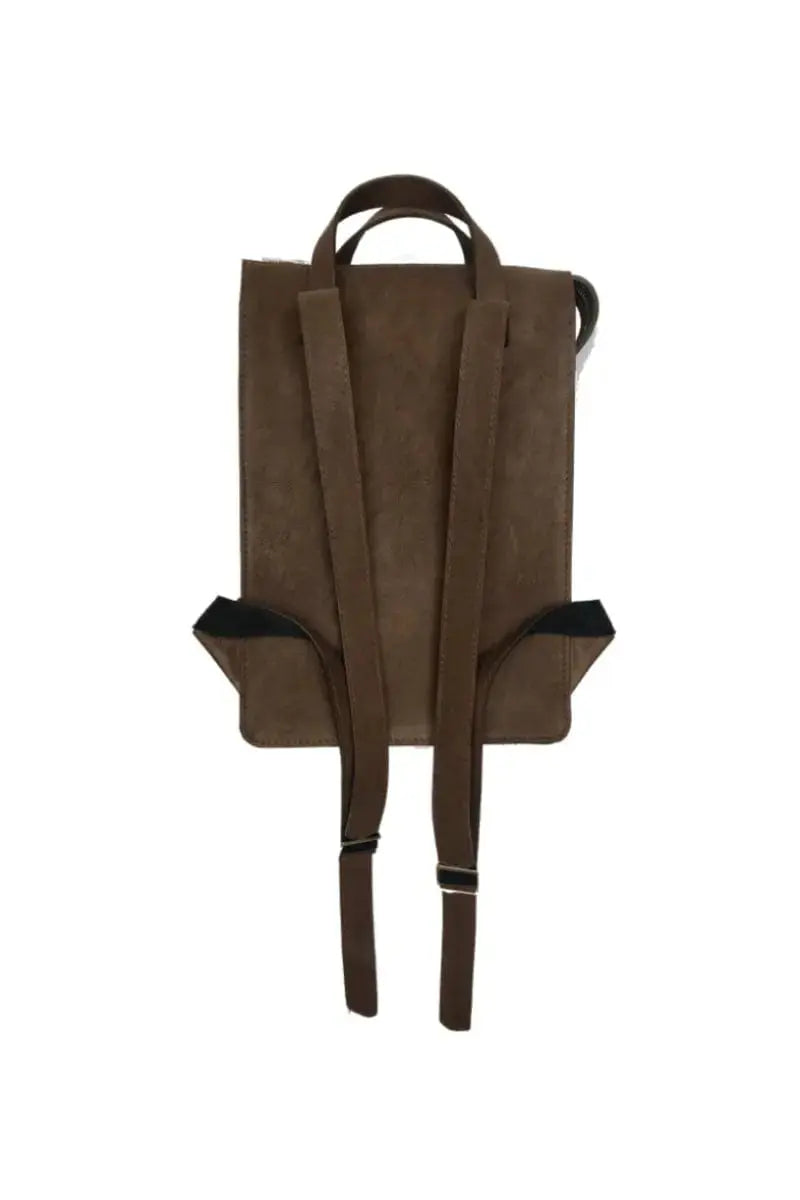 Chocolate Muskox Leather Backpack Le Feuillet by Qiviuk Boutique
