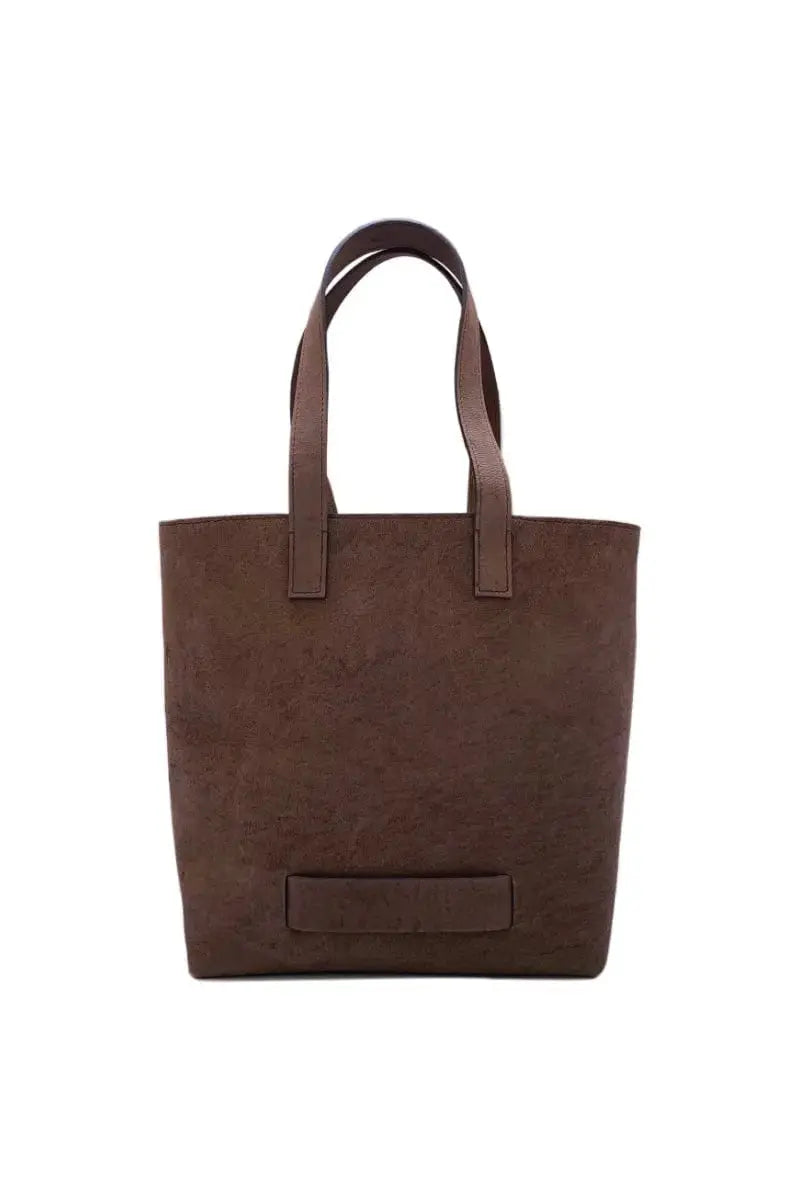 Muskox leather Medium Tote bag in Chocolate brown by Le Feuillet for Qiviuk Boutique