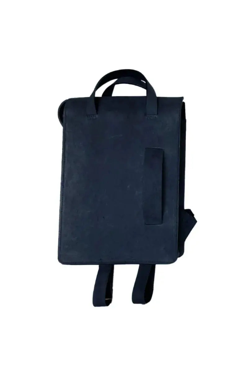 Navy Muskox Leather Backpack Le Feuillet by Qiviuk Boutique