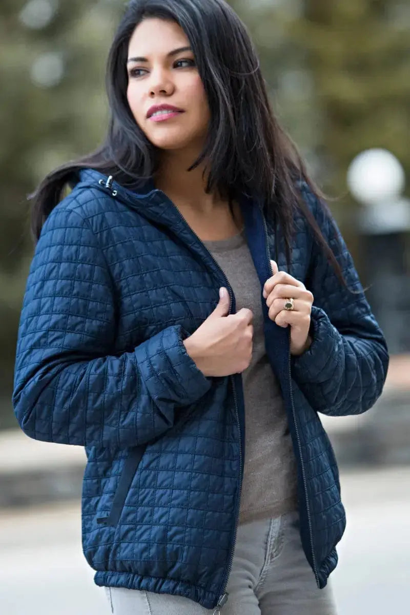 Kway Unisex Jacket Suri & Silk, Blue by Qiviuk Boutique