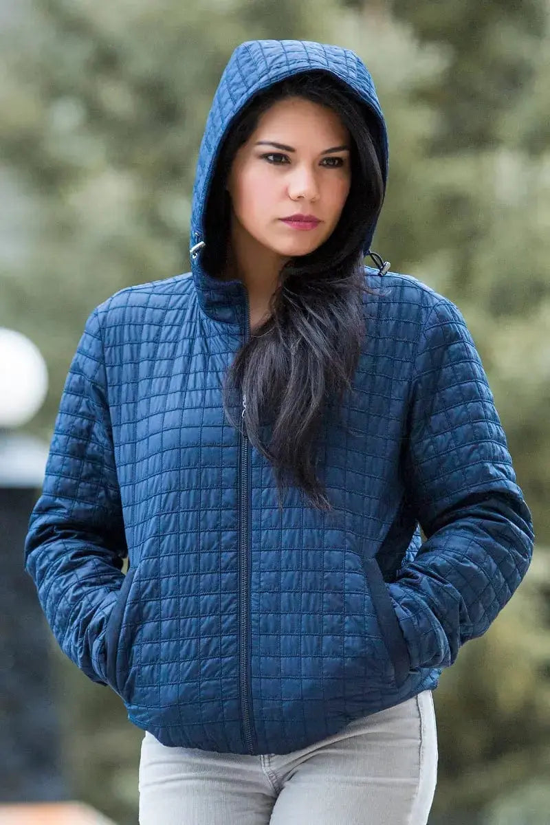 Kway Unisex Jacket Suri & Silk, Blue by Qiviuk Boutique