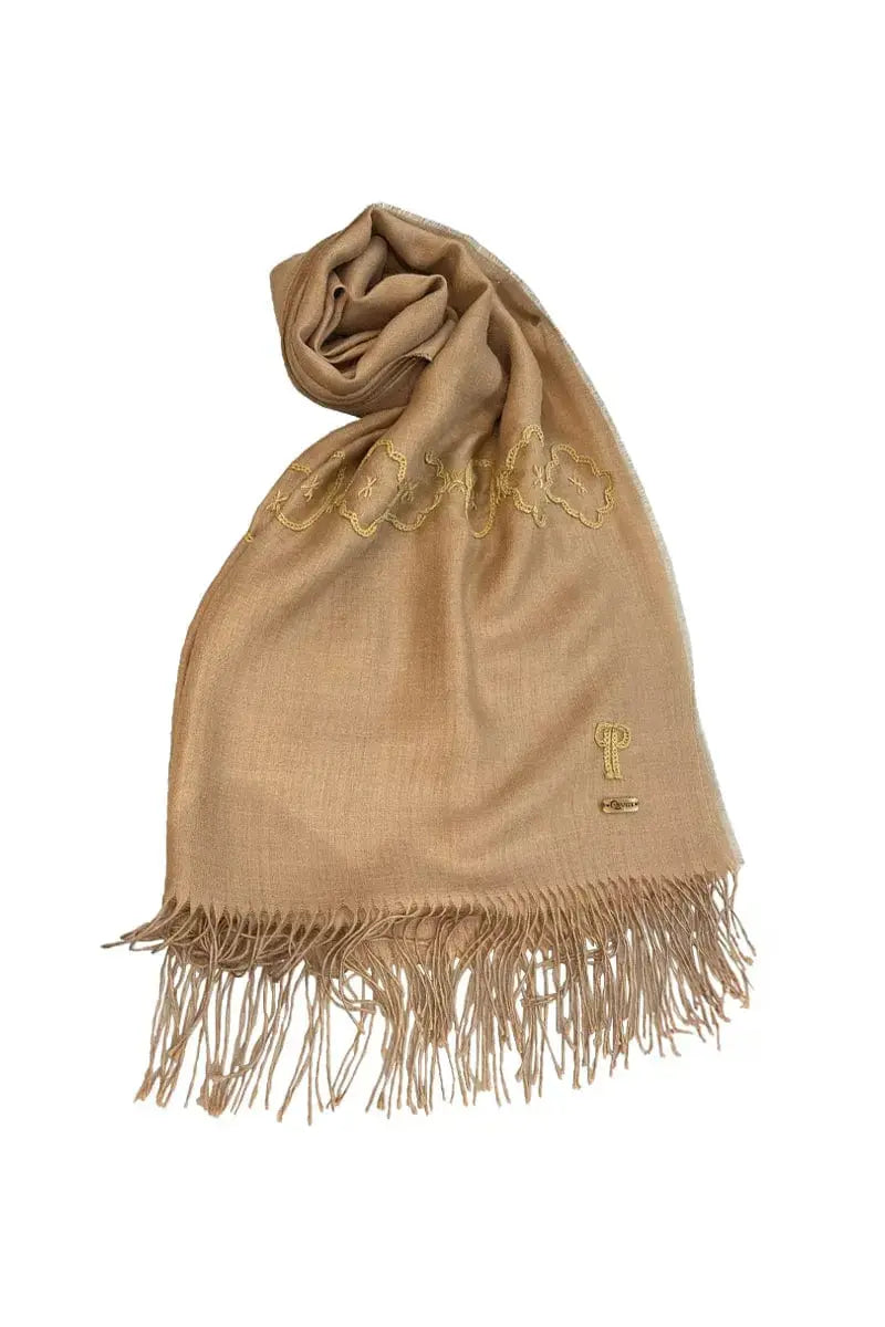 Ventana Woman's Shawl Alpaca & Silk beige, by Qiviuk Boutique