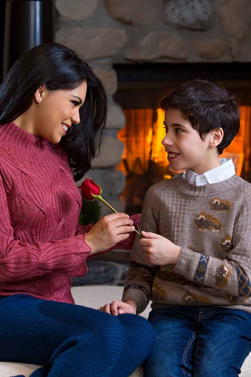 Brown Muskox Kids Pullover with Bison, Merino & Silk NAT by Qiviuk Boutique