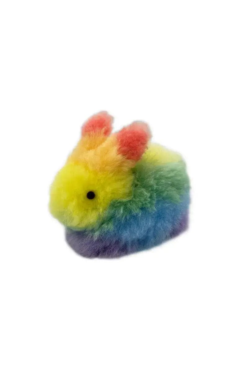 Limited Edition Rabbit Doll W/Alpaca! Rainbow Rabbit doll made with Qiviuk Alpaca by Qiviuk Boutique