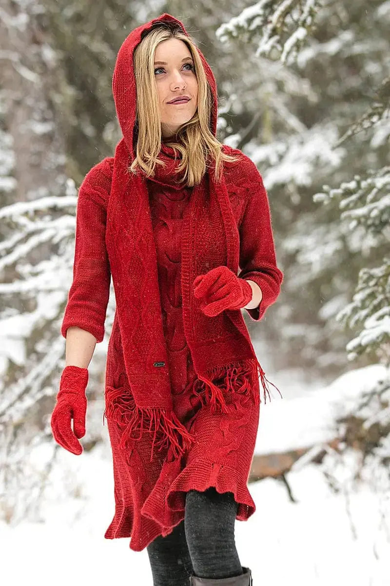 Arcelia Woman Dress Qiviuk, Merino & Silk Qori