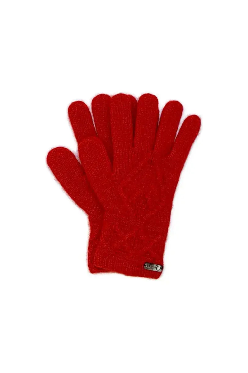 Mena Women's Gloves Qiviuk & Merino in red by Qiviuk Boutique