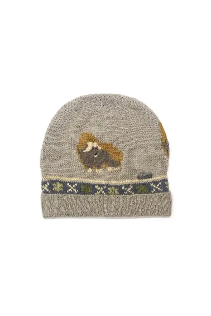 natural luxury Muskox Kids Hat Bison, Merino & Silk, Natural by Qiviuk Boutique