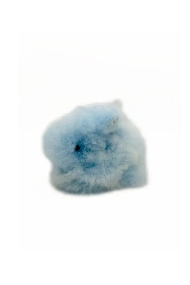 Small Blue Rabbit Doll made W/Alpaca by Qiviuk Boutique