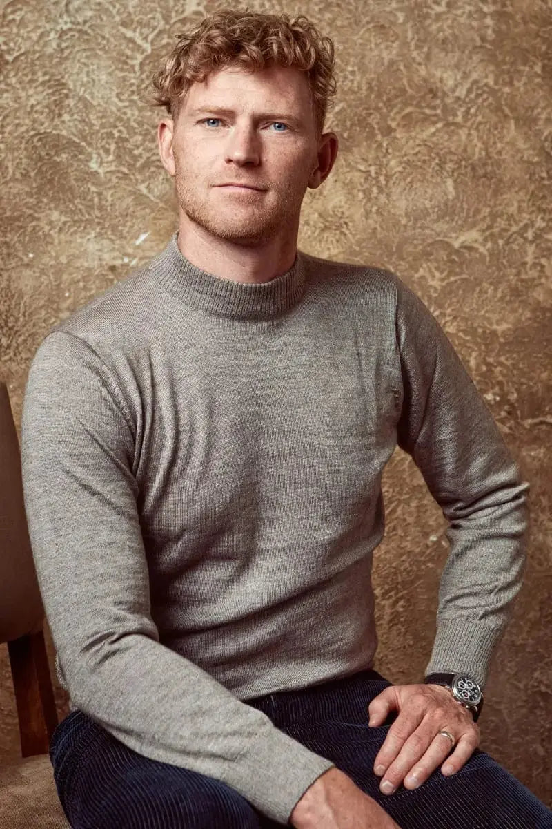 Qiviuk & Silk Crewneck man pullover made by Qiviuk Boutique