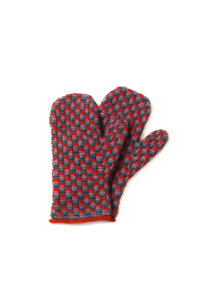 Mutil colored Melody Mittens Qiviuk, Merino & Silk ladies by Qiviuk Boutique