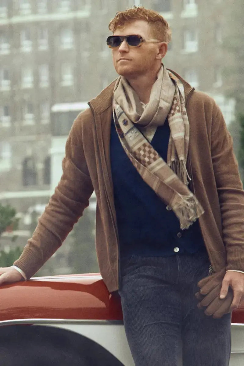 Monserrat This stylish scarf features a unique design in a mix of vibrant colors that will liven up your outfit. This scarf is made with a luxurious Qiviuk and Mulberry Silk yarn Qiviuk & Silk by Qiviuk Boutique