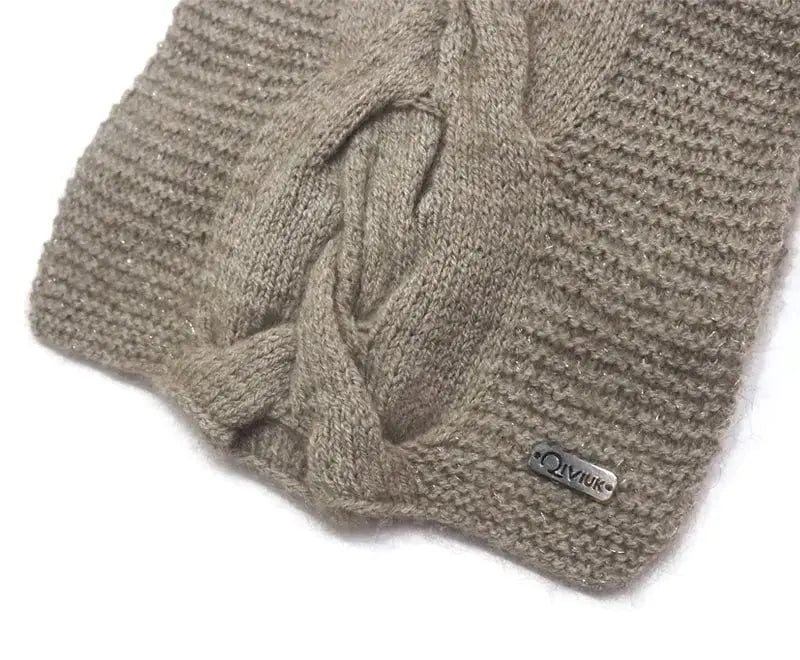 Natural Qiviuk, Merino & Silk Chani womans Qiviuk scarf by Qiviuk Boutique