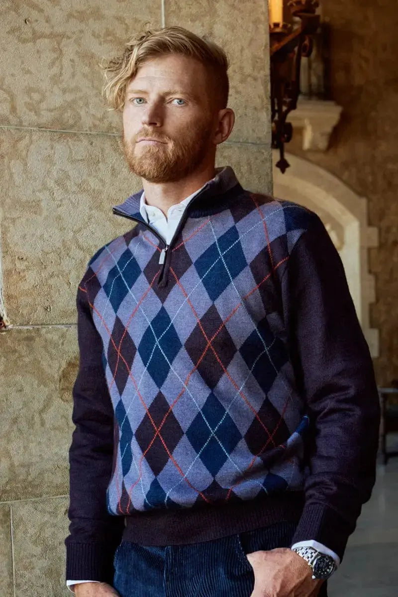 Lino man pullover in Qiviuk, Merino & Silk by Qiviuk Boutique