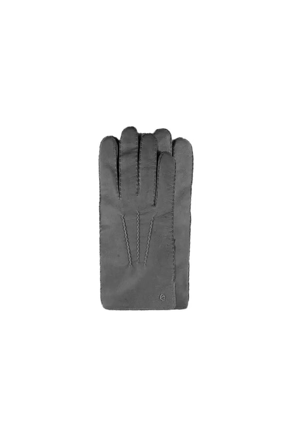 Muskox leather men's gloves in black by Qiviuk Boutique