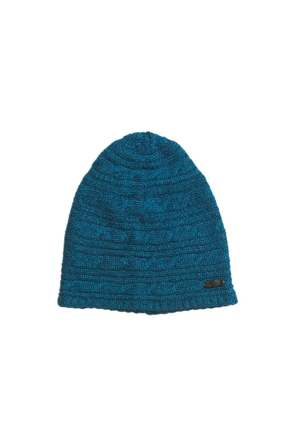Conny Hat Bison, Merino & Silk in blue made by Qiviuk