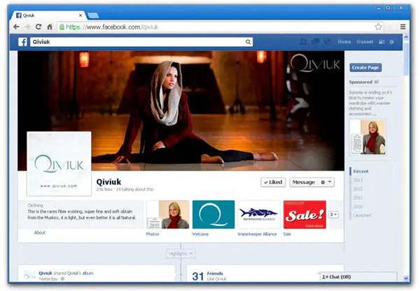 Follow Us on Facebook - Qiviuk Boutique | The Nature of Luxury