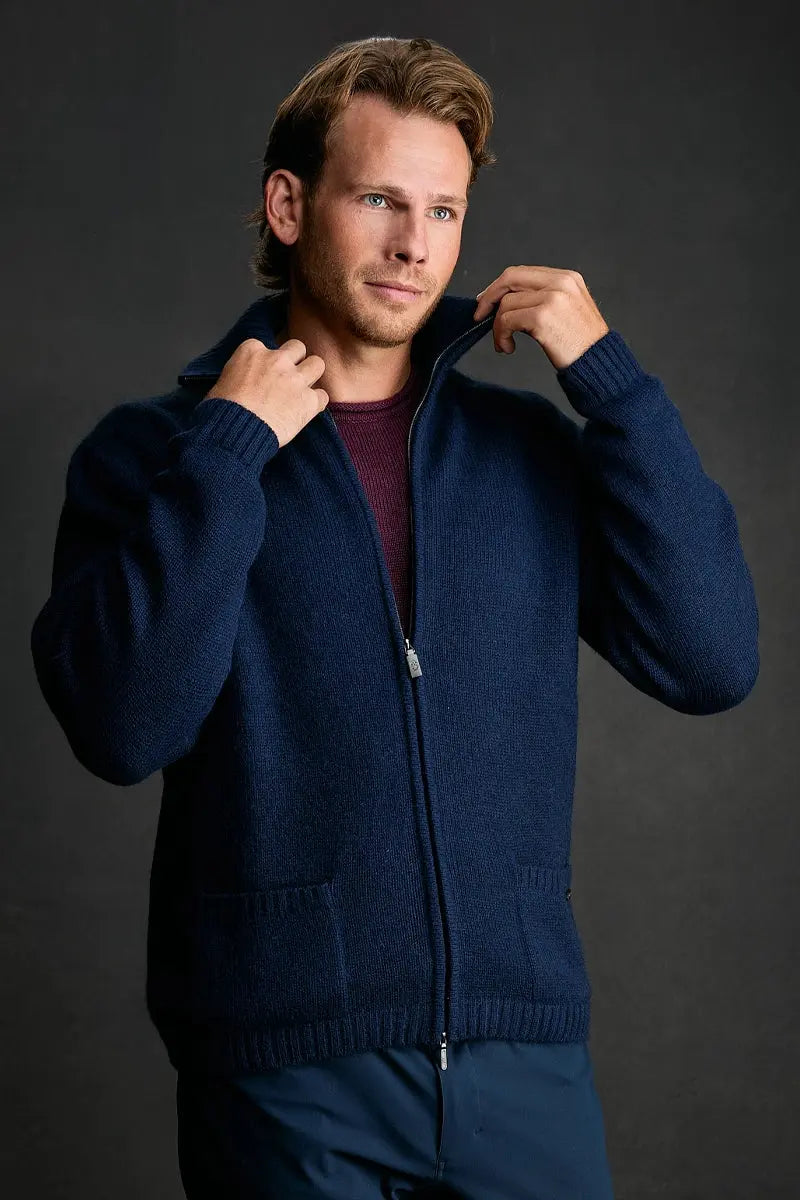 Dennis Men's Cardigan Qiviut by Qiviuk Boutique