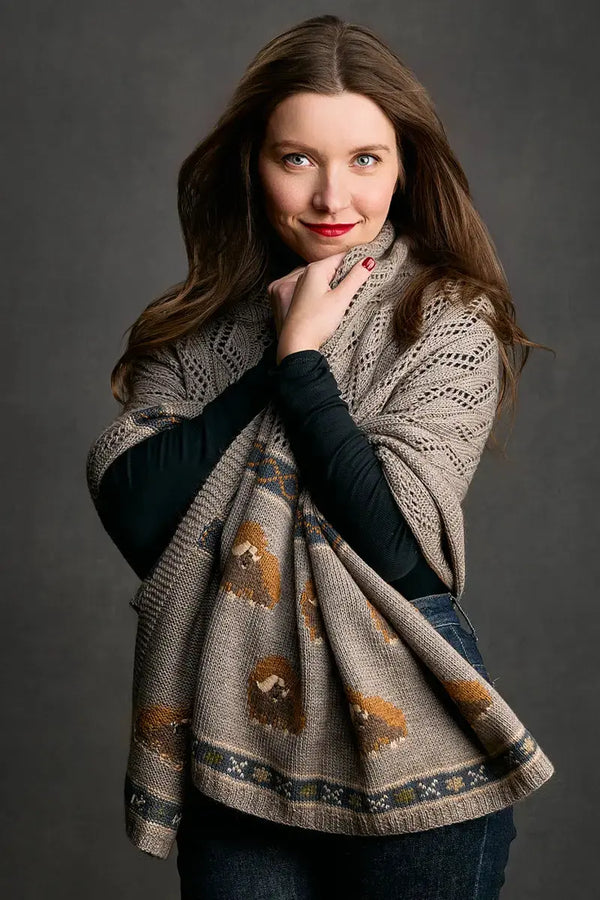 Muskox_Shawl_NAT by Qiviuk Boutique