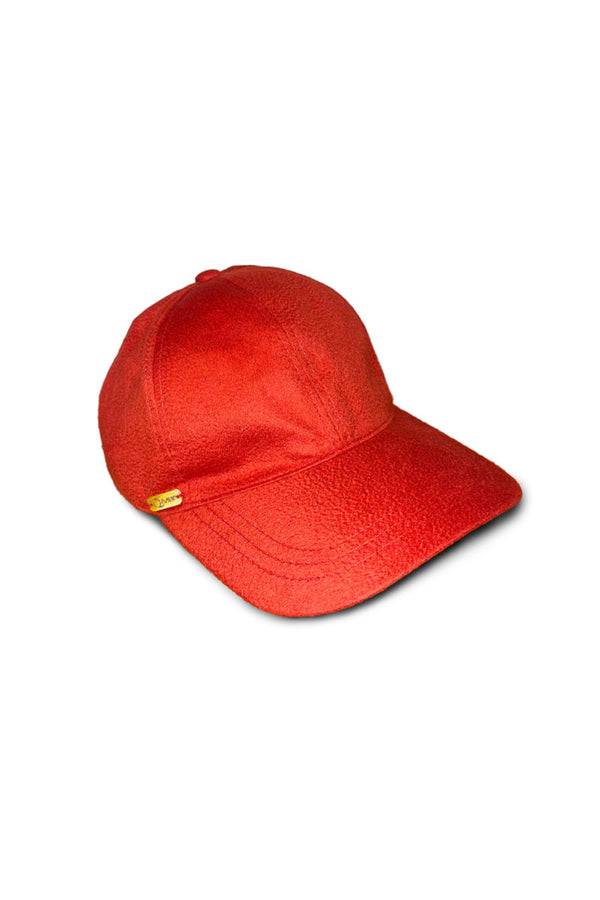 Fabric Hat Cashmere & Qiviuk in Red by Qiviuk Boutique