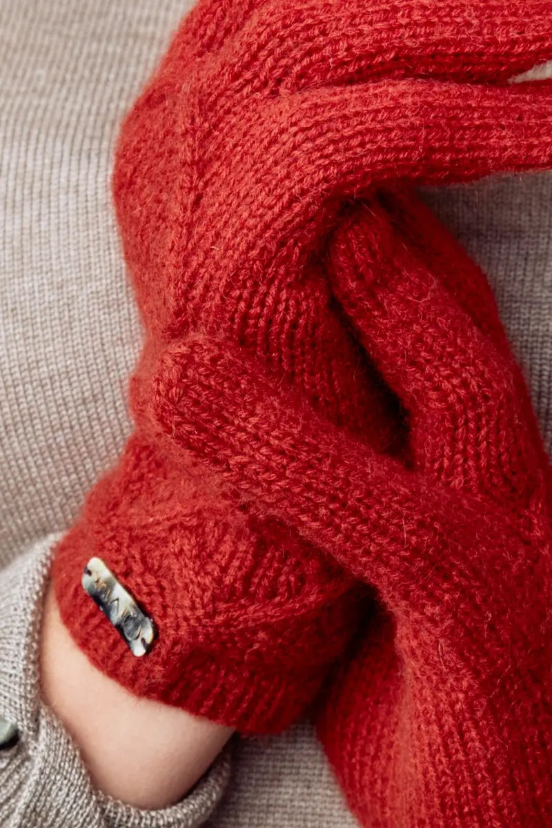 Mena Qiviuk Gloves in Red by Qiviuk Boutique
