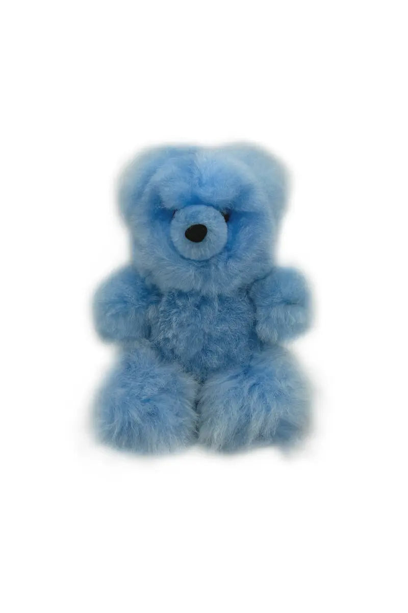 Teddy Bear W/Alpaca Medium Blue by Qiviuk Boutique
