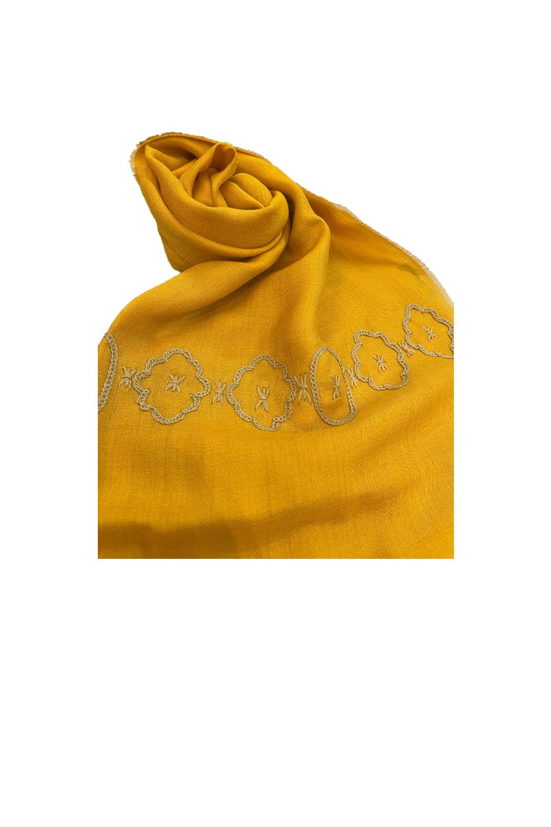  Ventana Shawl Alpaca & Silk yellow, by Qiviuk Boutique