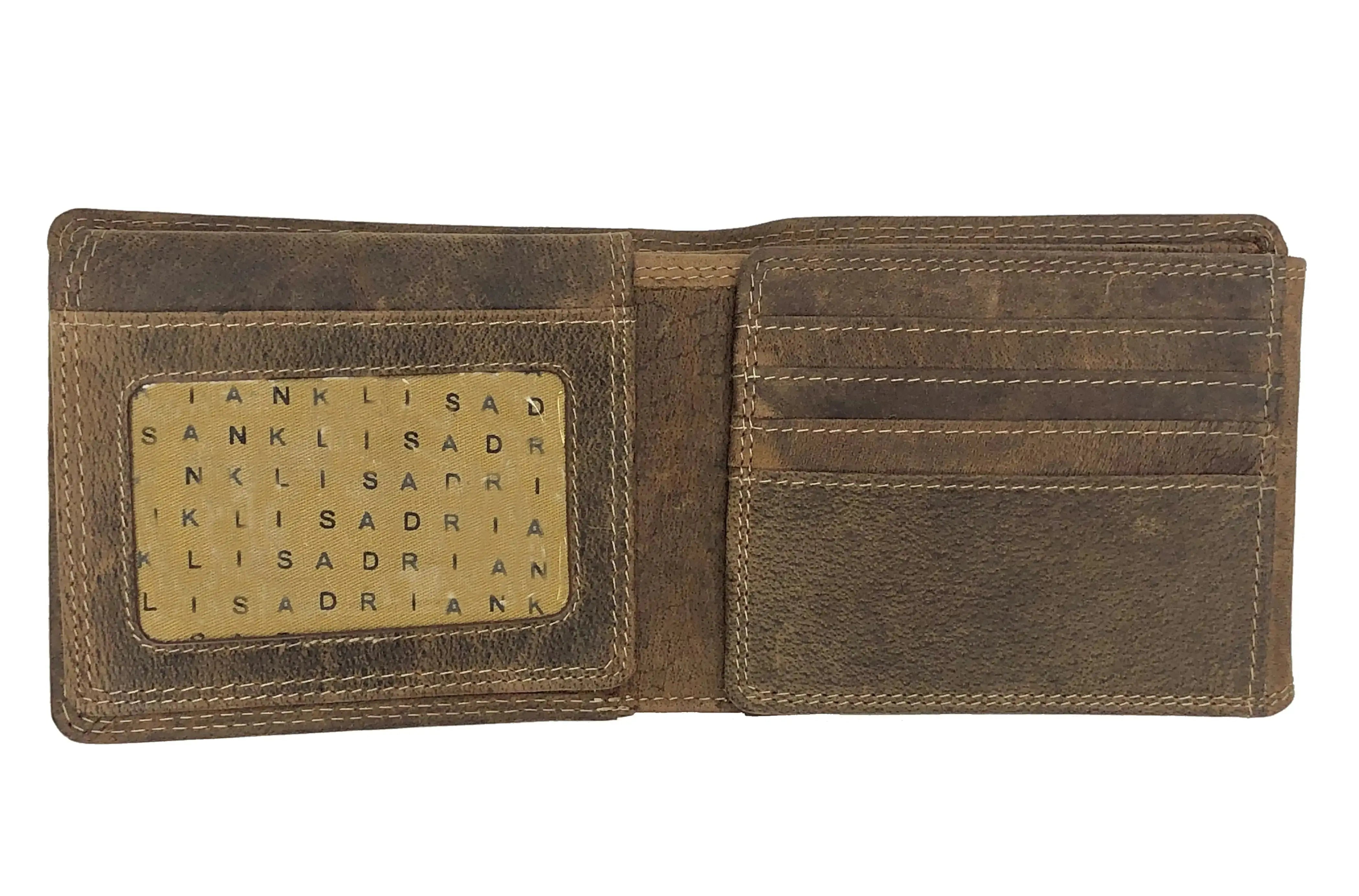Inside Buffalo Leather Man's wallet 233 by Adrian Klis
