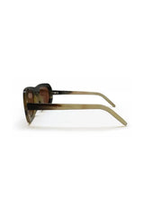 Buffalo horn Harikara sunglasses w orange lenses made for Qiviuk Boutique