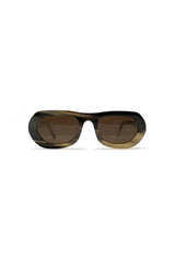 Buffalo horn Inuit sunglasses w brown lenses made for Qiviuk Boutique