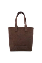 Muskox leather Medium Tote bag in Chocolate brown by Le Feuillet for Qiviuk Boutique