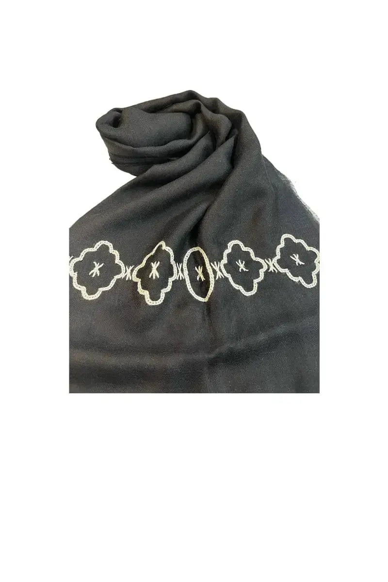  Ventana Woman's Shawl   Alpaca & Silk black, by Qiviuk Boutique