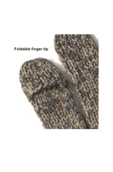 Close up of the Elegant Robert Men's Gloves featuring a unique black detail on the back, crafted from Qiviuk, Merino, and Silk