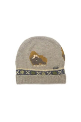 natural luxury Muskox Kids Hat Bison, Merino & Silk, Natural by Qiviuk Boutique