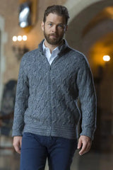 Robert men  cardigan seater with Qiviuk, Merino & Silk by Qiviuk Boutique