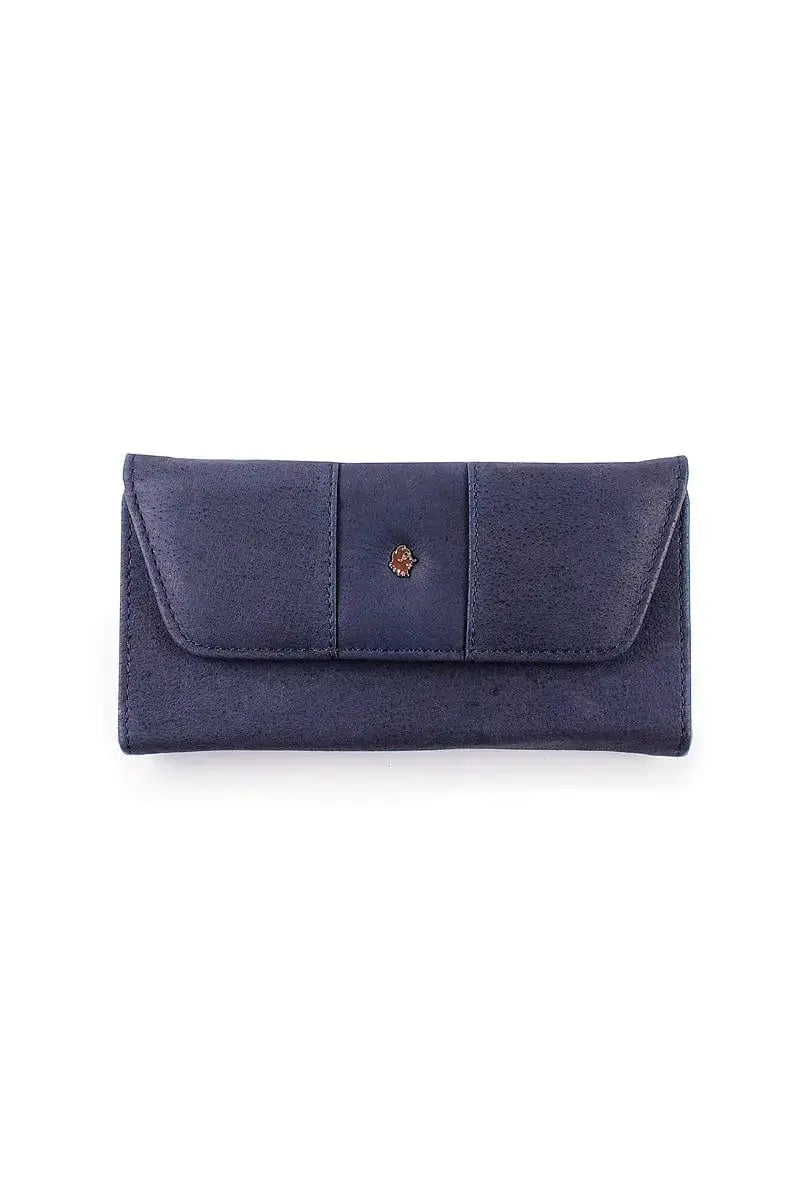 Muskox leather Blue Carmin ladies wallet by Qiviuk Boutique