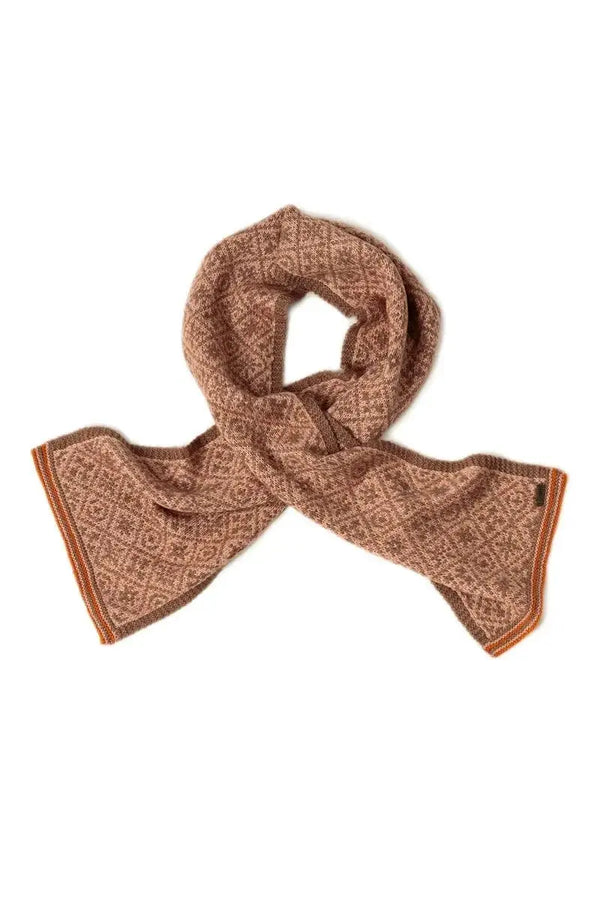 Natural colored Bison, Merino & Silk Zayna women's scarf made by Qiviuk Boutique