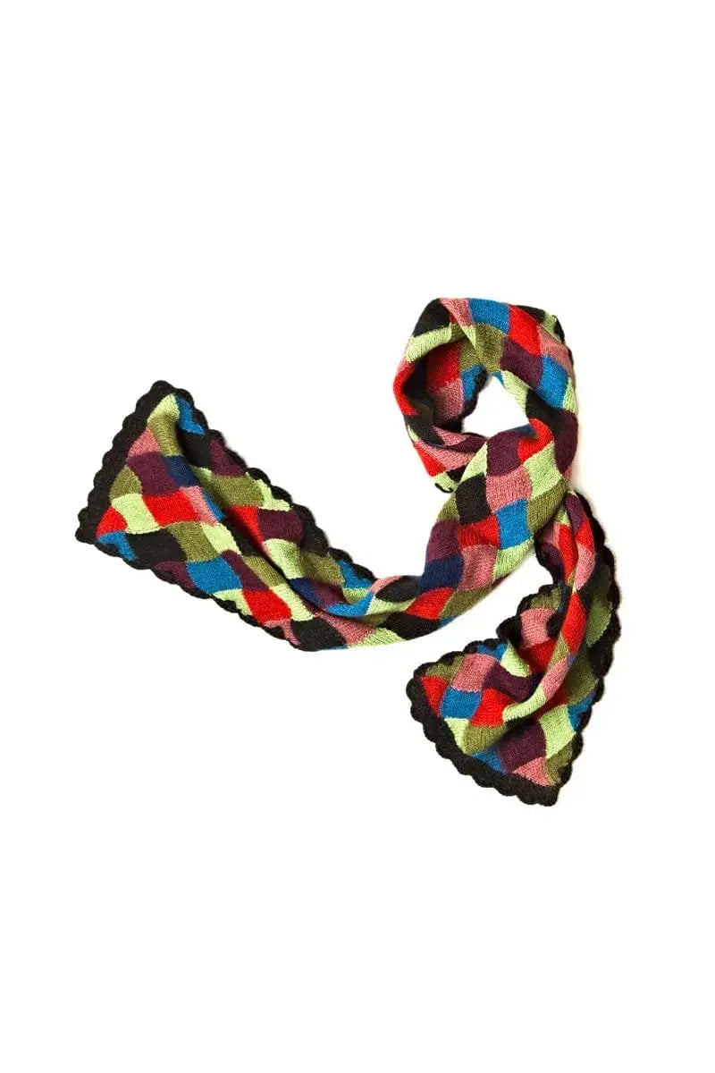 Qiviuk, Merino & Silk Mirella Aurora Borealis woman scarf by Qiviuk Boutique