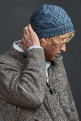 Renzo Blue Hat Qiviuk, Merino & Silk in light blue by Qiviuk Boutique
