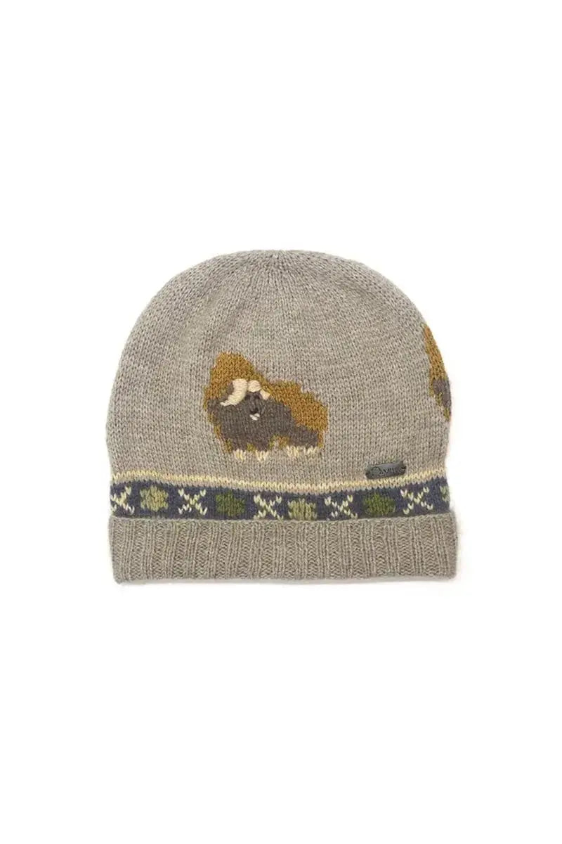 Qiviut hat, Merino & Silk Muskox toque in natural by Qivuk Boutique
