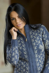 Qiviuk, Merino & Silk Squirrel woman cardigan sweater by Qiviuk Boutique